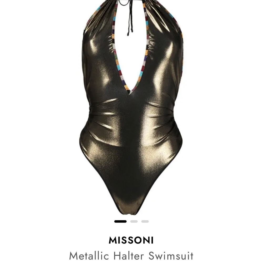 NWOT MISSONI METALIC SWIMWEAR